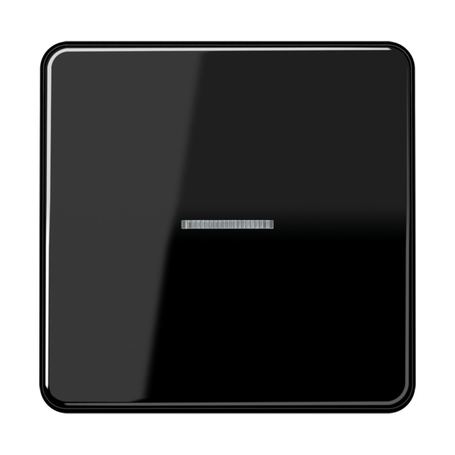 Wip zwart m.lens v.KNX F10 tast 1voudig CD500