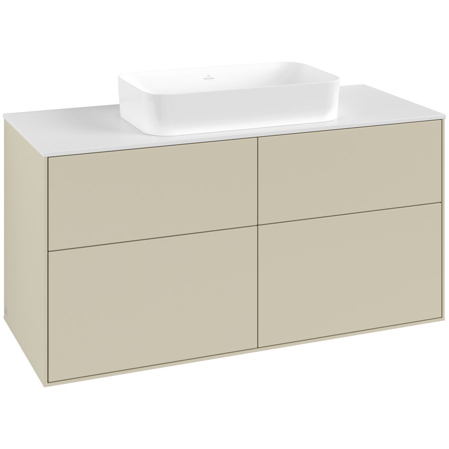 Wastafelonderkast Finion 1200x603x501mm S.Grey Matt Lacquer F67100HJ
