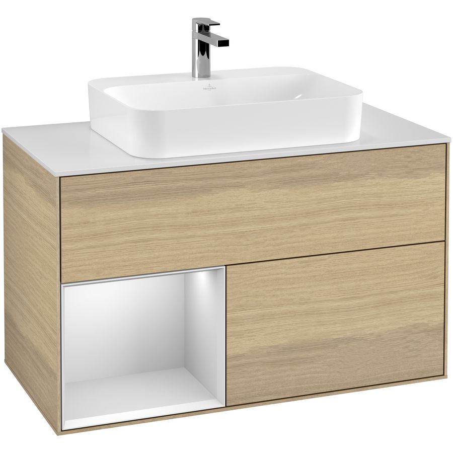 Wastafelonderkast Finion 1000x603x501mm Oak Veneer F361MTPC