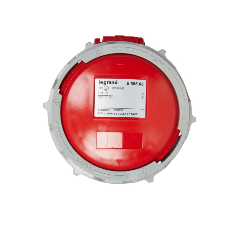 Koppelcontactstop 400V 63A 3-polig + A IP67 P17
