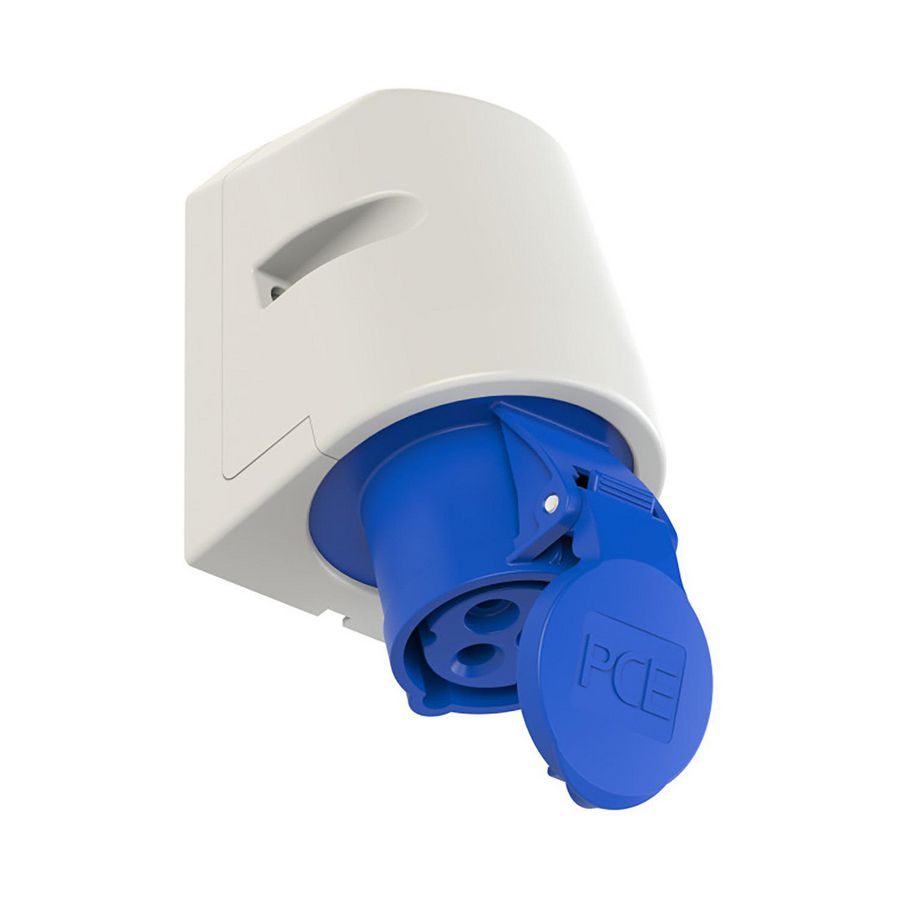 Wandcontactdoos CEE 16A 3p 230V 6h blauw IP44 VVE=10