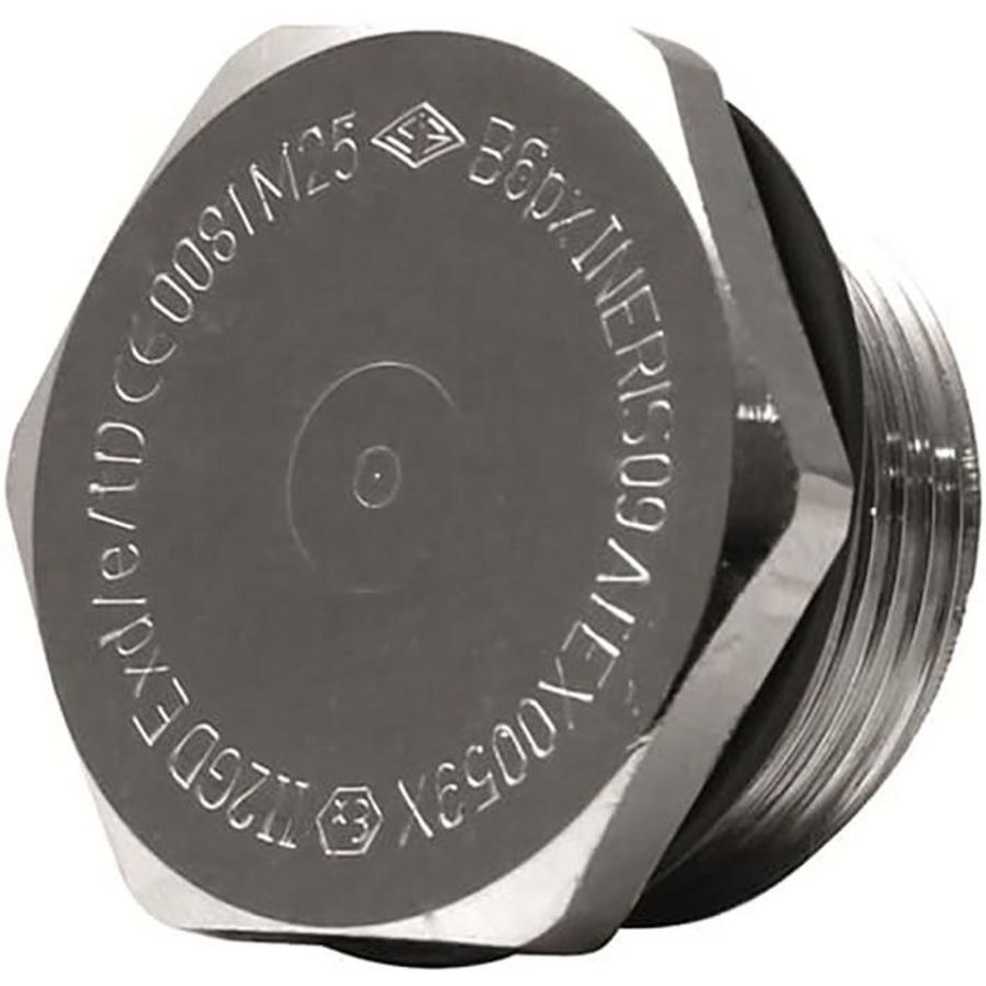 Plug zeshoekig+vlakke afdi ATEX EXE mess M12 VVE=50