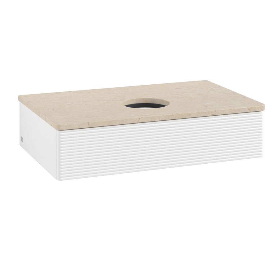 Wastafelonderkast Antao 800x190x500mm White Matt Lacquer L08113MT