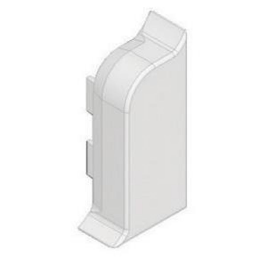 SLK EINDSTUK RECHTS 20X50 RAL9001 VVE=10