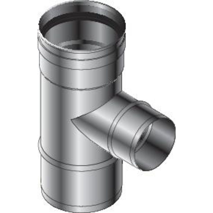 Reductie Te+piquage 80mm enkelwandig RVS SPG 130mm Roccheggiani VVE=4