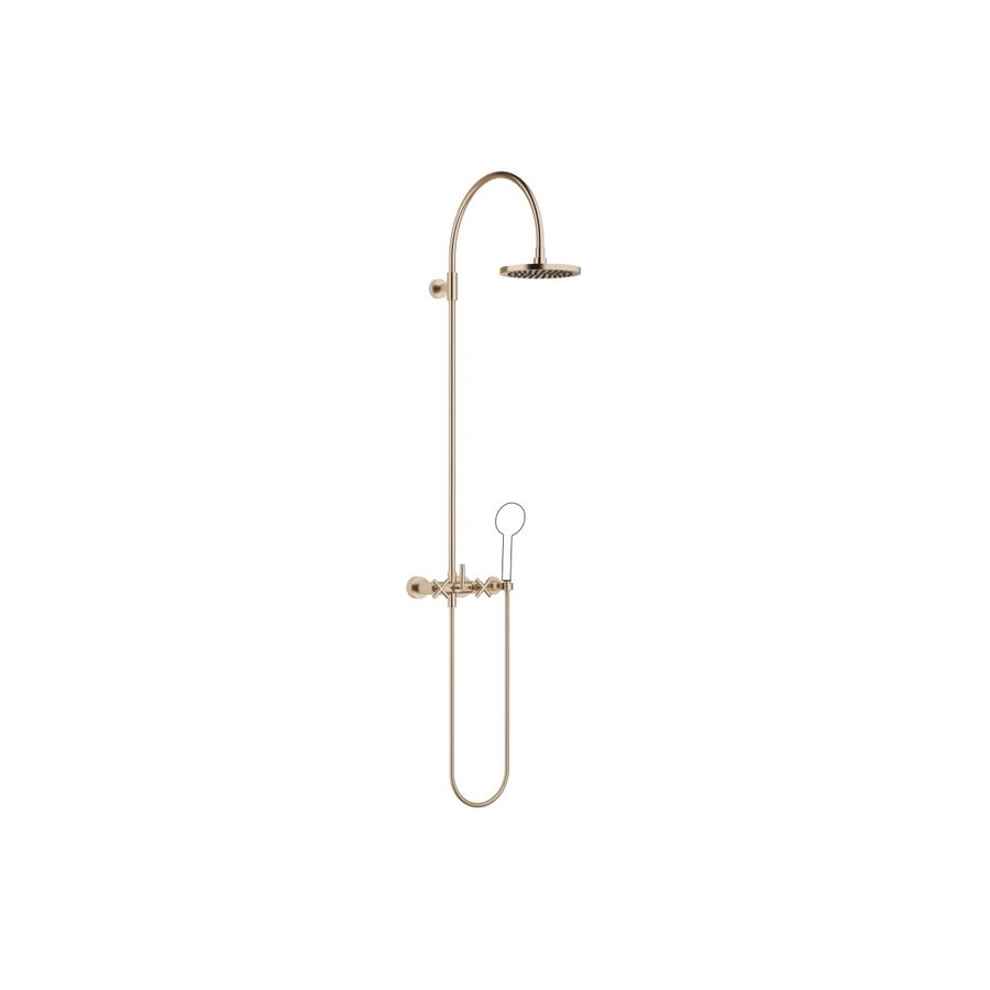 TARA Showerpipe douchemngkr flowreduc 220mm Light Gold geb