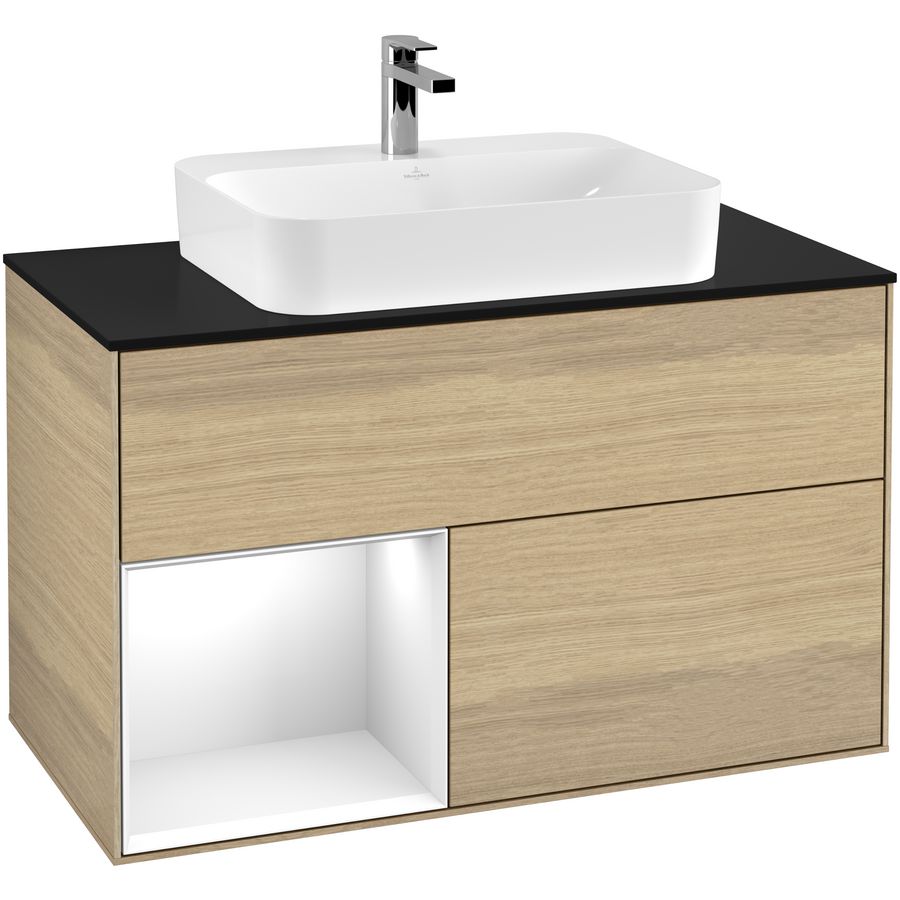 Wastafelonderkast Finion 1000x603x501mm Oak Veneer F362GFPC