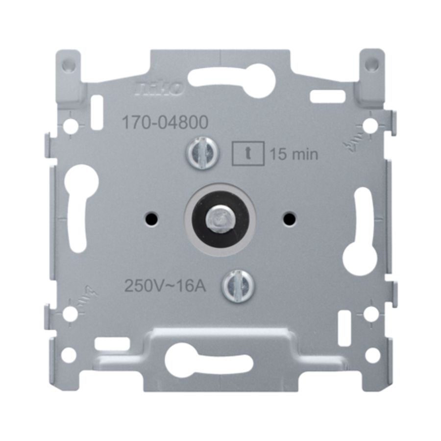 Sokkel 2-polige timer regelbaar tot 15 min 16A/250Vac