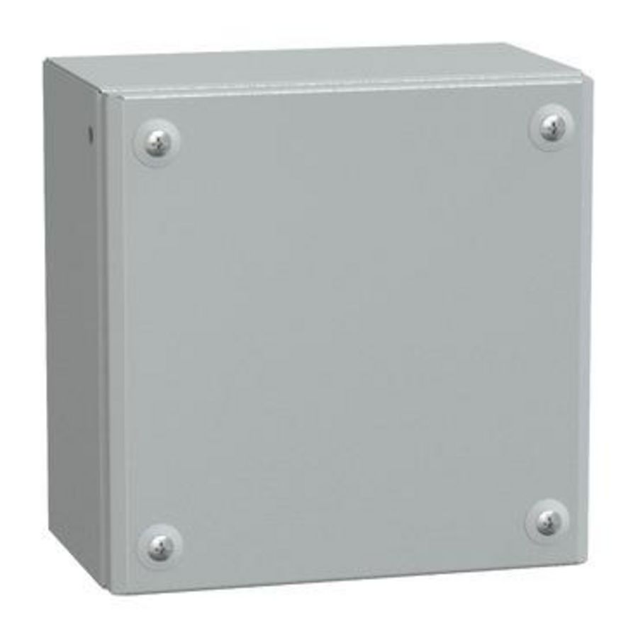 IndustriEle doos Volle deur 200x200x120mm IP66 IK10 Metaal -