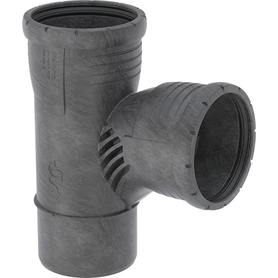 Silent-Pro PP-MX Carve T-stuk 87,5° 110x75x110mm 2x mof/spie
