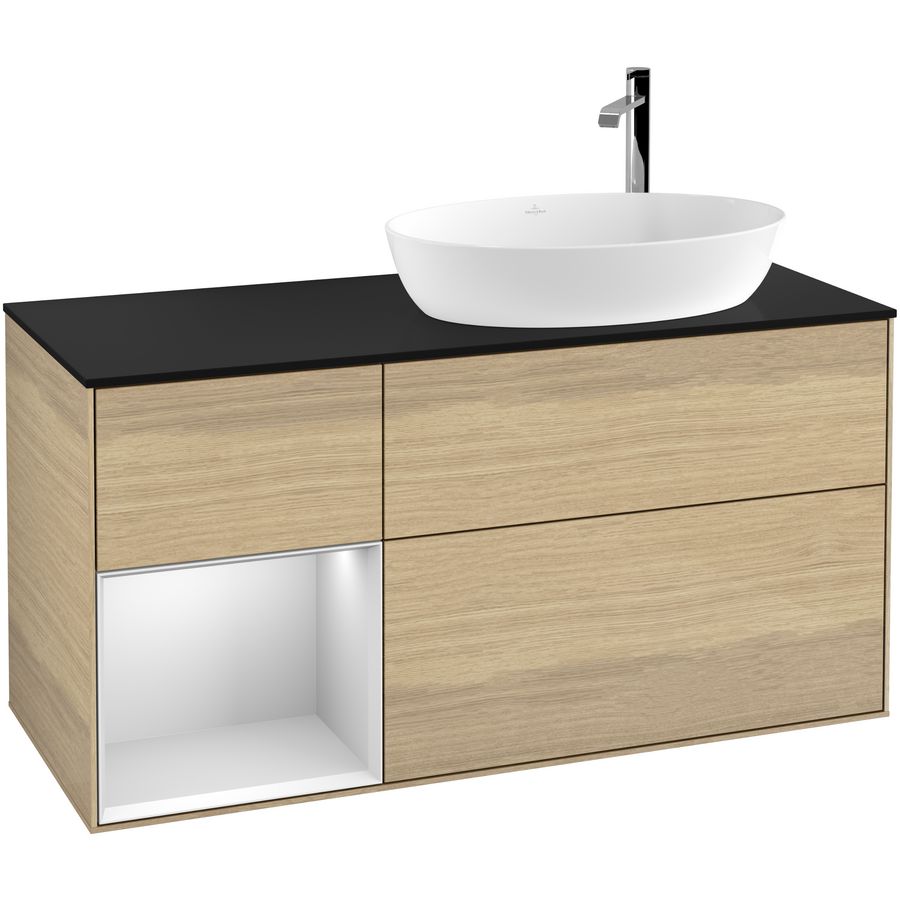 Wastafelonderkast Finion 1200x603x501mm Oak Veneer G922MTPC
