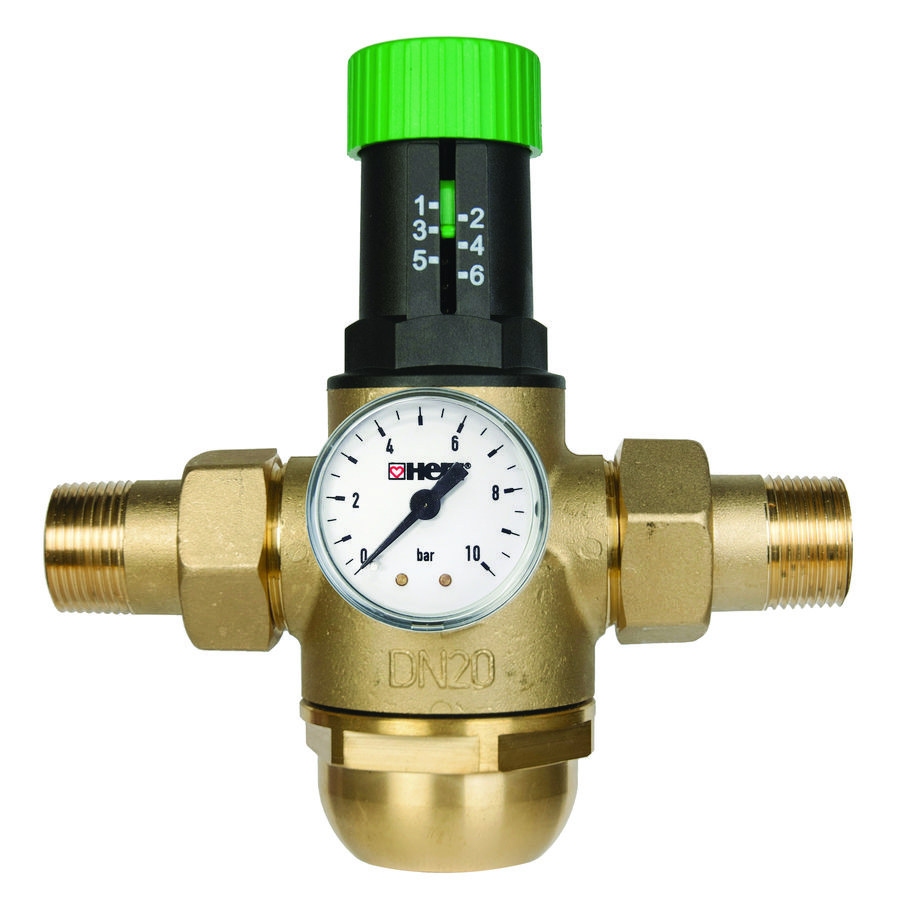 TW Membraan-druk verlager bu met conus messing kap PN16 DN15