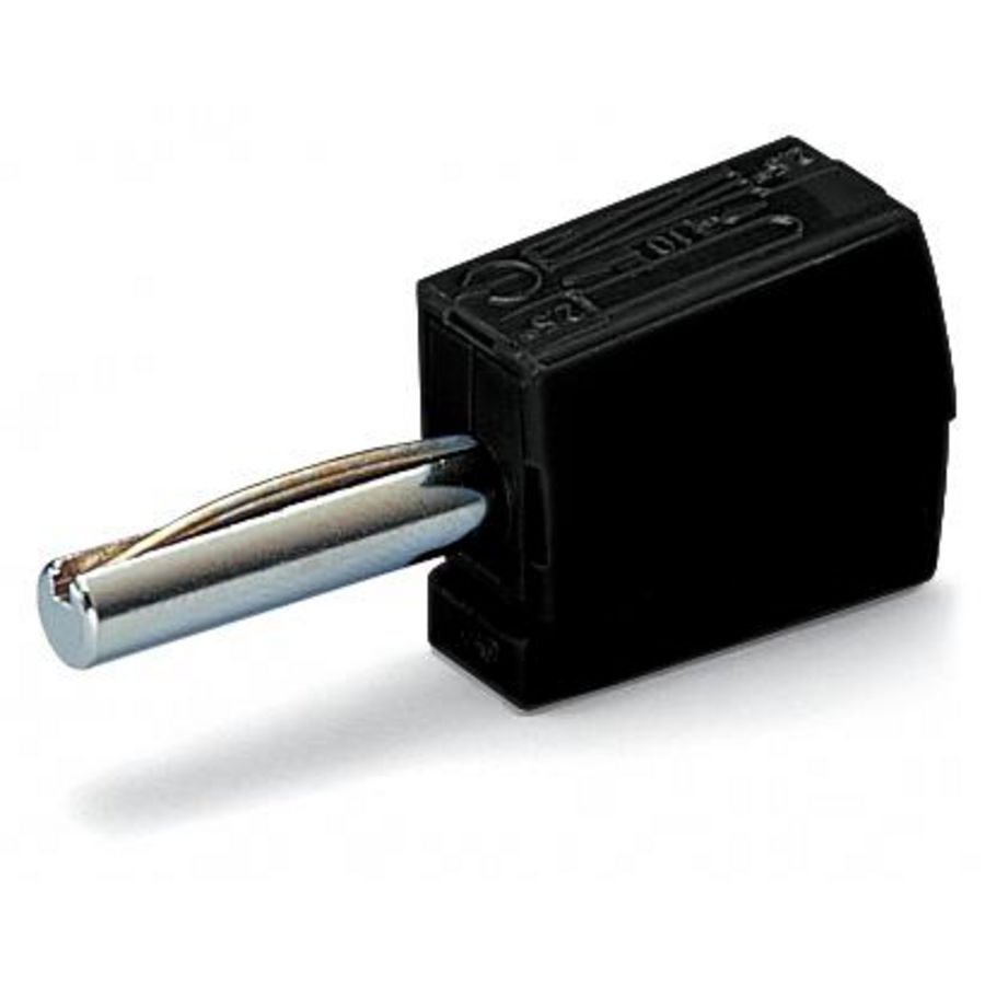Bananensteker voor busdiameter 4 mm zwart VVE=50
