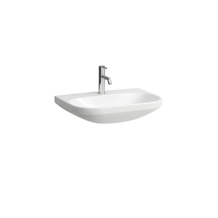 Wastafel LUA 65x46cm met kraangat zonder overloop wit