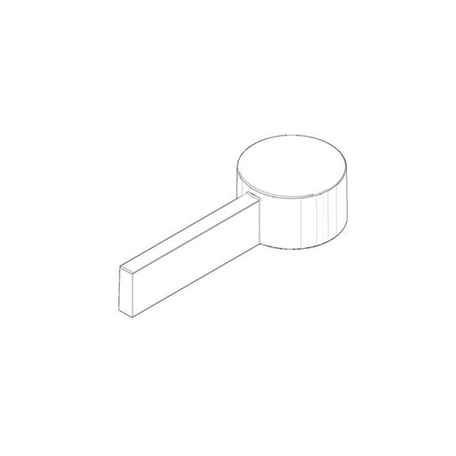 Greep Hendel 23x26x119mm Platina