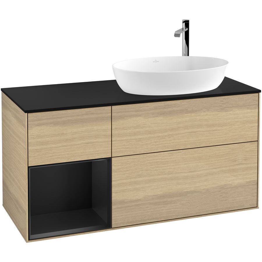 Wastafelonderkast Finion 1200x603x501mm Oak Veneer G922PDPC