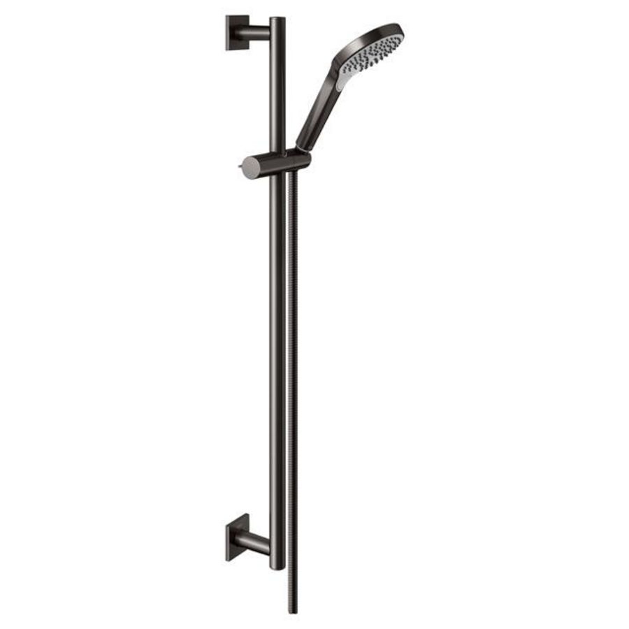 Douche-set vierkant 855mm titaanzwart geborsteld