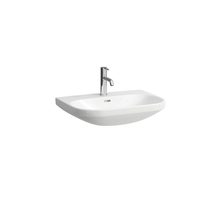 Wastafel LUA 65x46cm zonder kraangat zonder overloop wit