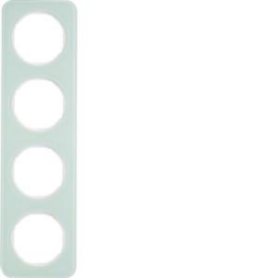 Afdekraam 4-v berker R.1 Glas polarwit