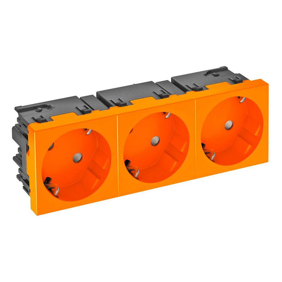 Contactdoos 3-vdg 33gr mod.-45 zijaansl. 250V 10/16A 6120505