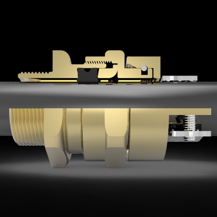Kabelwartel messing ATEX EXe ongearmeerde kabel M20-A
