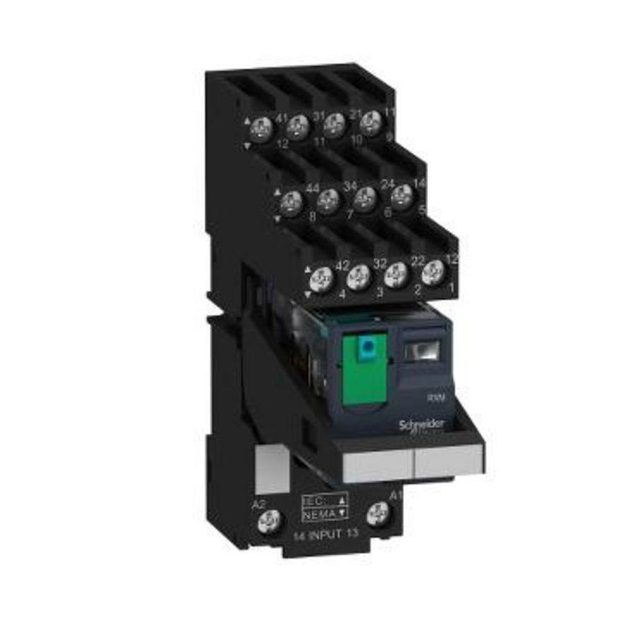 Miniature plug-in relay pre-assembled 6 A 4 CO VVE=30