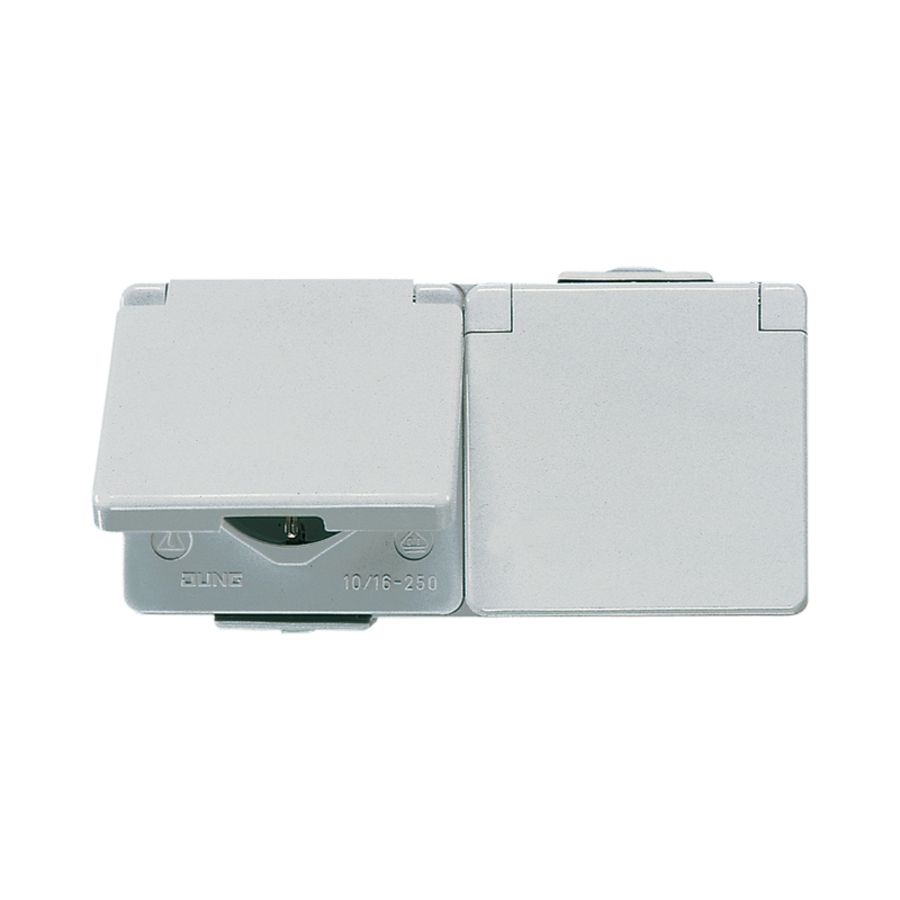 Wandcontactdoos m. R/A 2V. WG 600