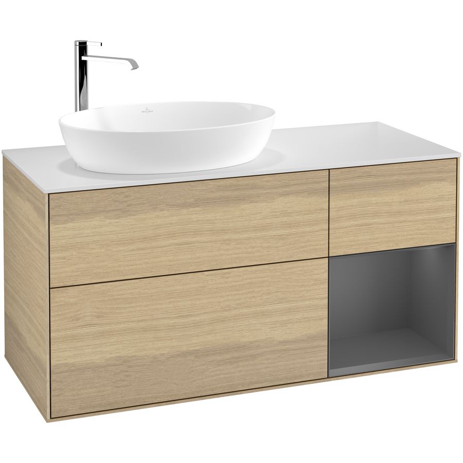 Wastafelonderkast Finion 1200x603x501mm Oak Veneer G931GKPC