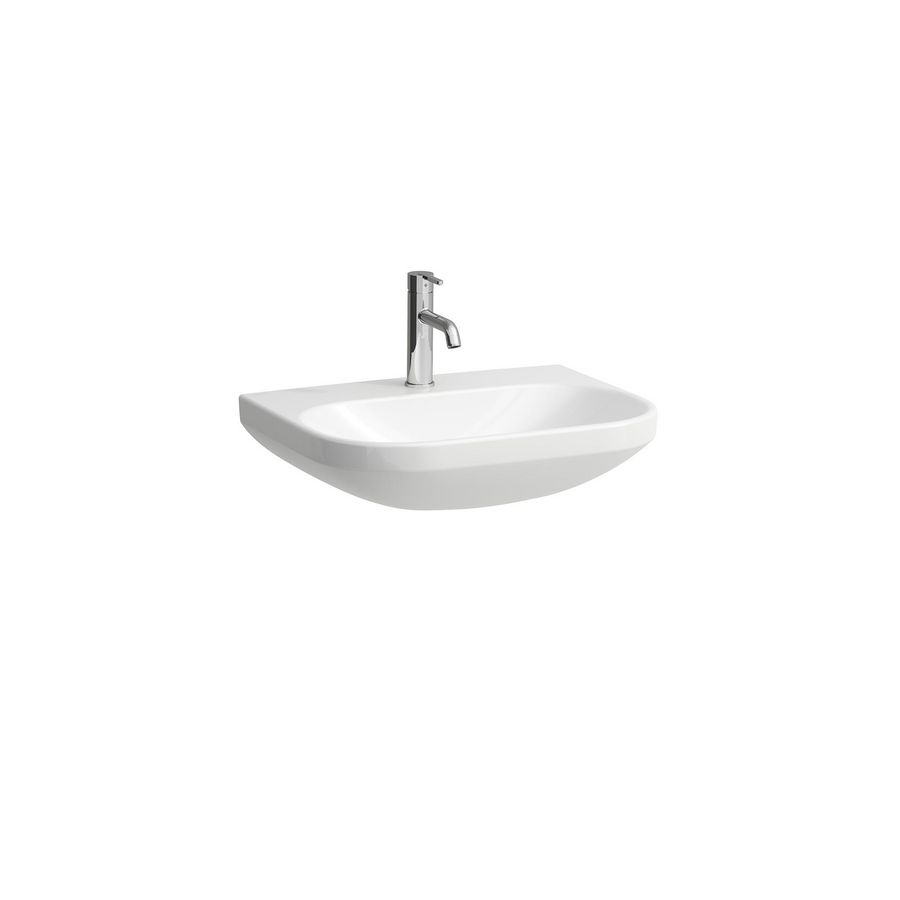 Wastafel LUA 60x46cm met kraangat zonder overloop wit