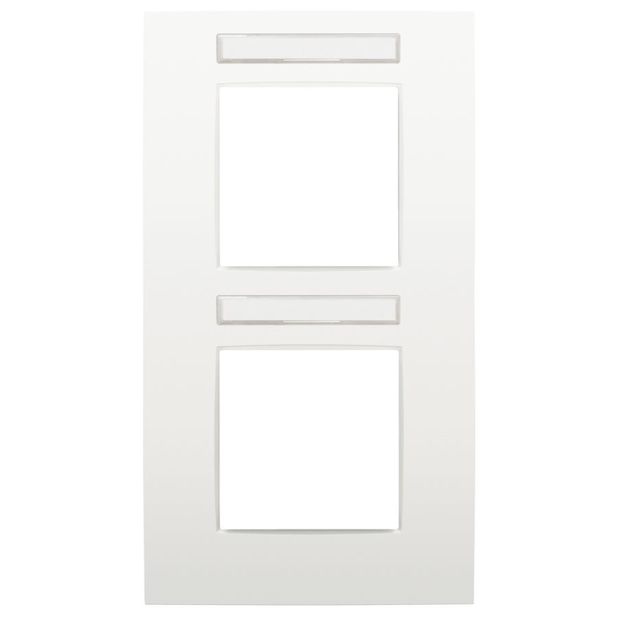 2-voudige afdekplaat hoh 71mm VERT Intense white