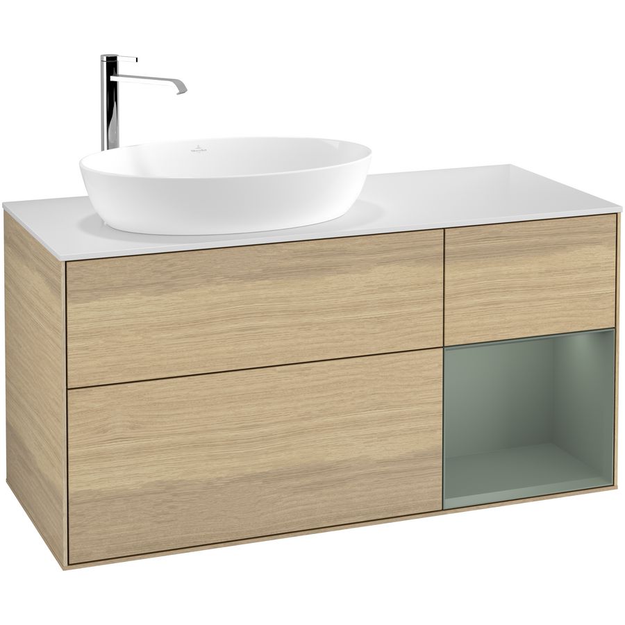 Wastafelonderkast Finion 1200x603x501mm Oak Veneer G931GMPC