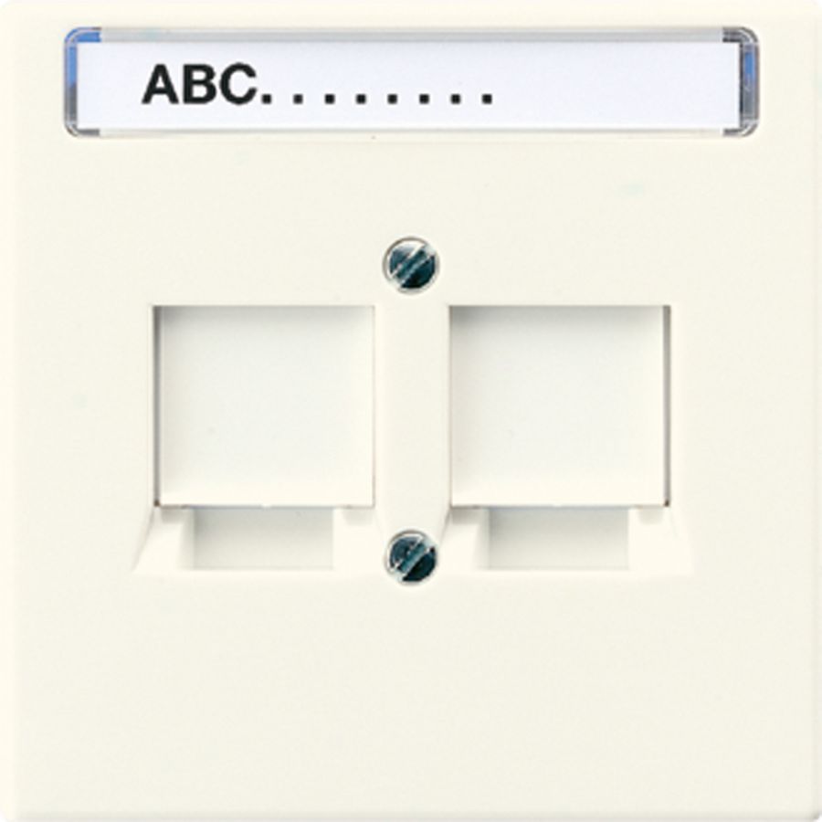 Afdekking LS990 wit v.mod.jack 2-vdg.