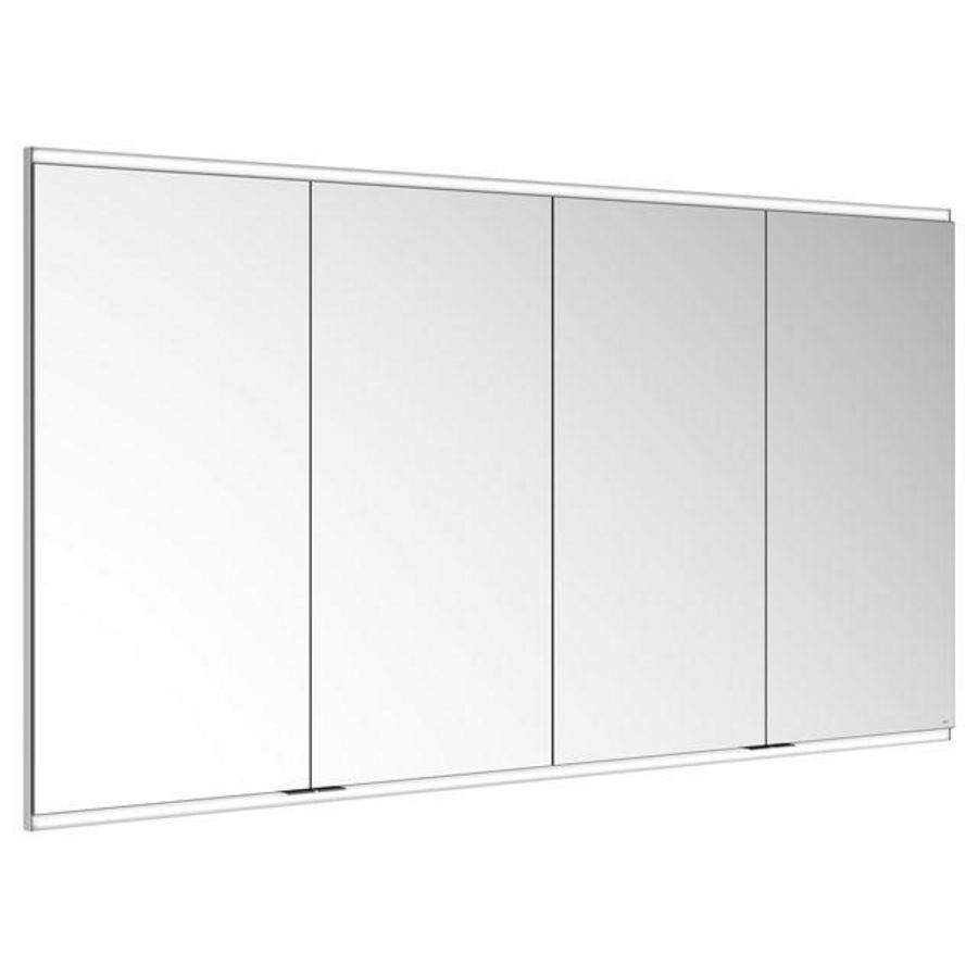 Spiegelkast verlicht wandinbouw 1800x900x160mm zilv