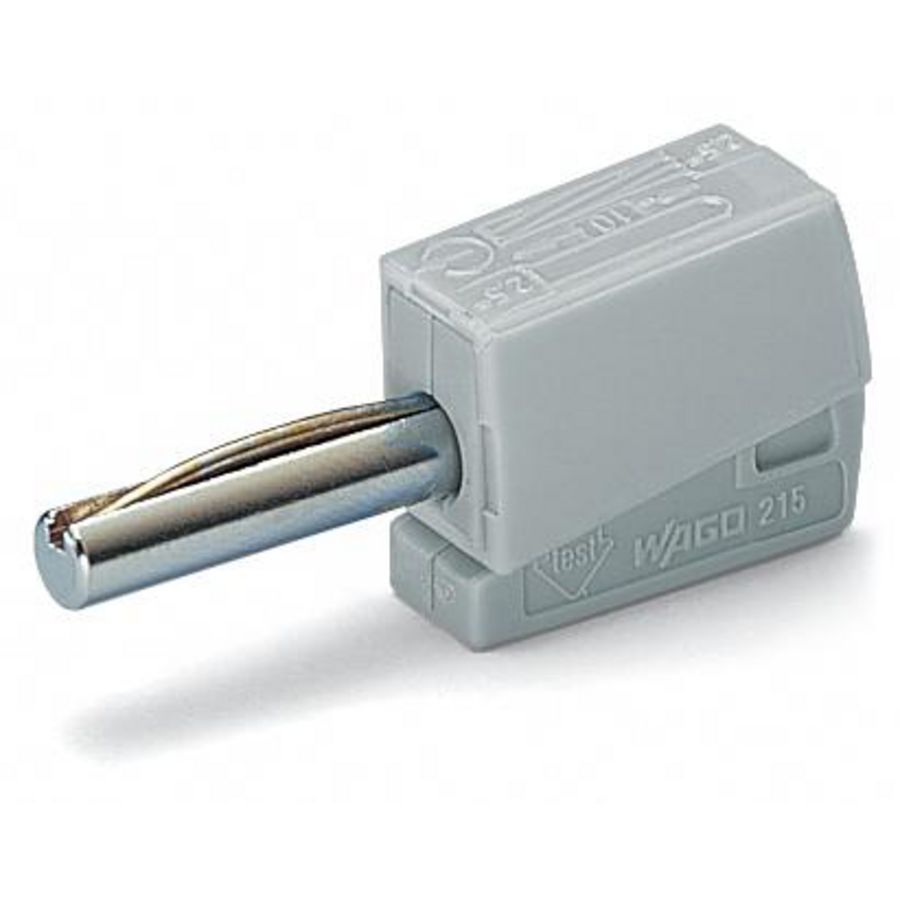 Bananensteker voor busdiameter 4 mm grijs VVE=50