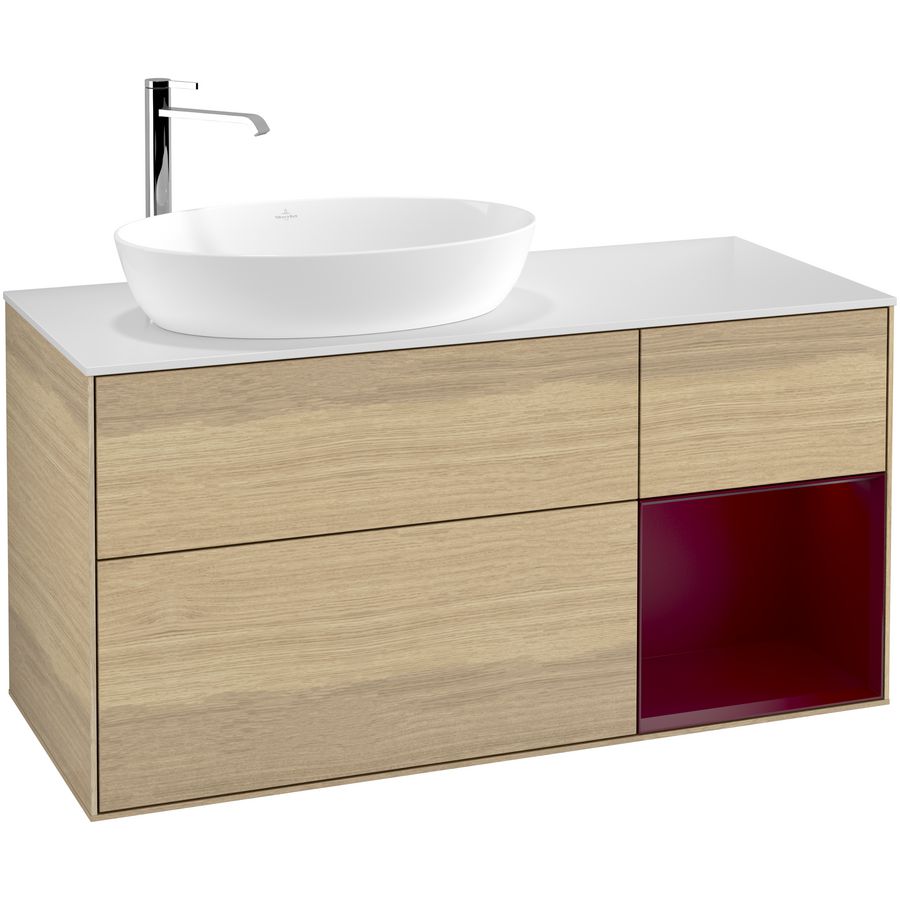 Wastafelonderkast Finion 1200x603x501mm Oak Veneer G931HBPC