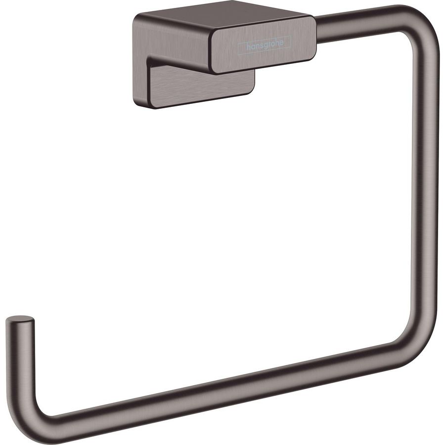AddStoris handdoekring brushed black chrome