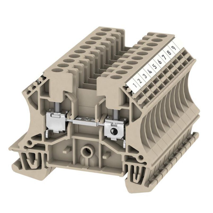 Doorvoerklem schoefaansluiting d.beige 4 1020900000 VVE=10