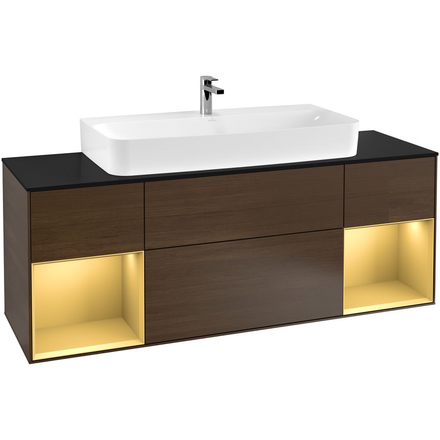 Wastafelonderkast Finion 1600x603x501mm W.Veneer G212HFGN