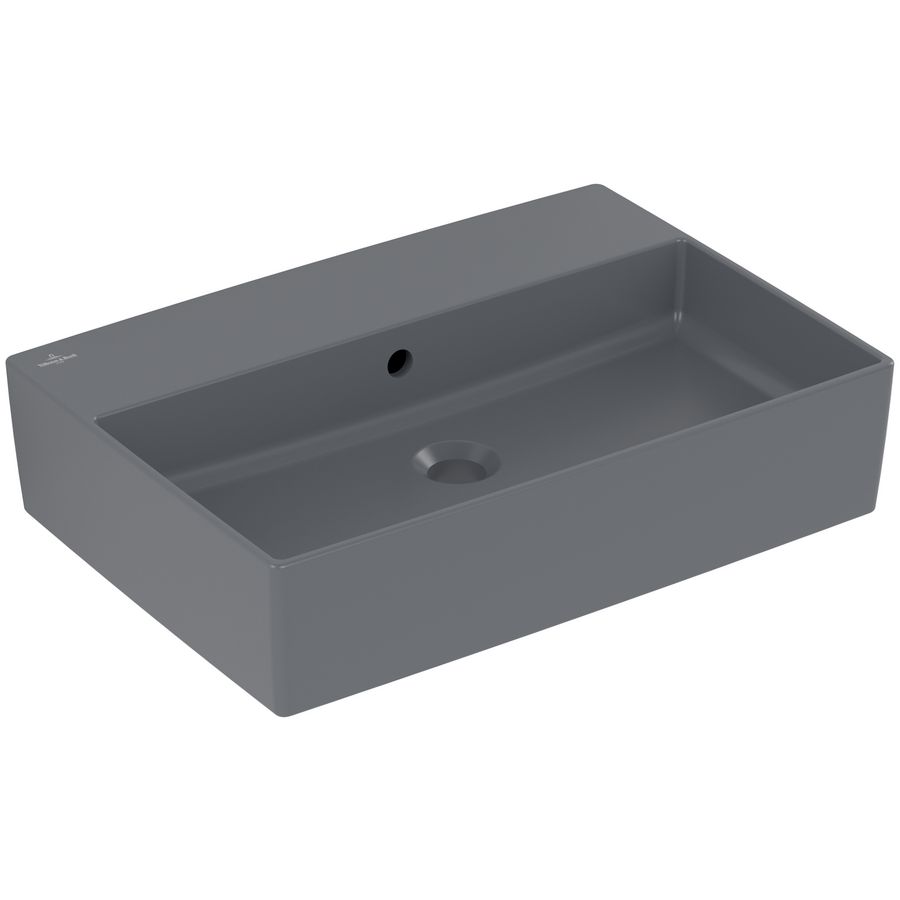Opzetwastafel Memento 2.0 600x420mm Grafiet CeramicPlus 4A0762i4