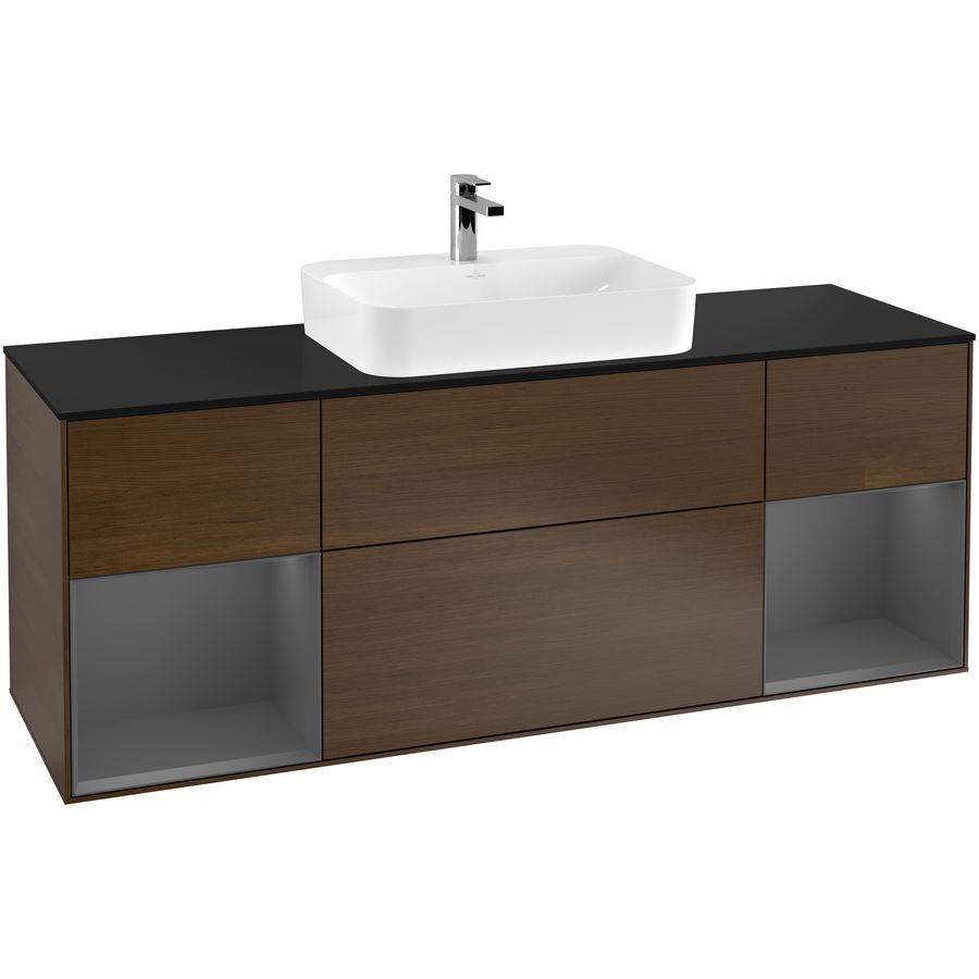 Wastafelonderkast Finion 1600x603x501mm W.Veneer G452GKGN