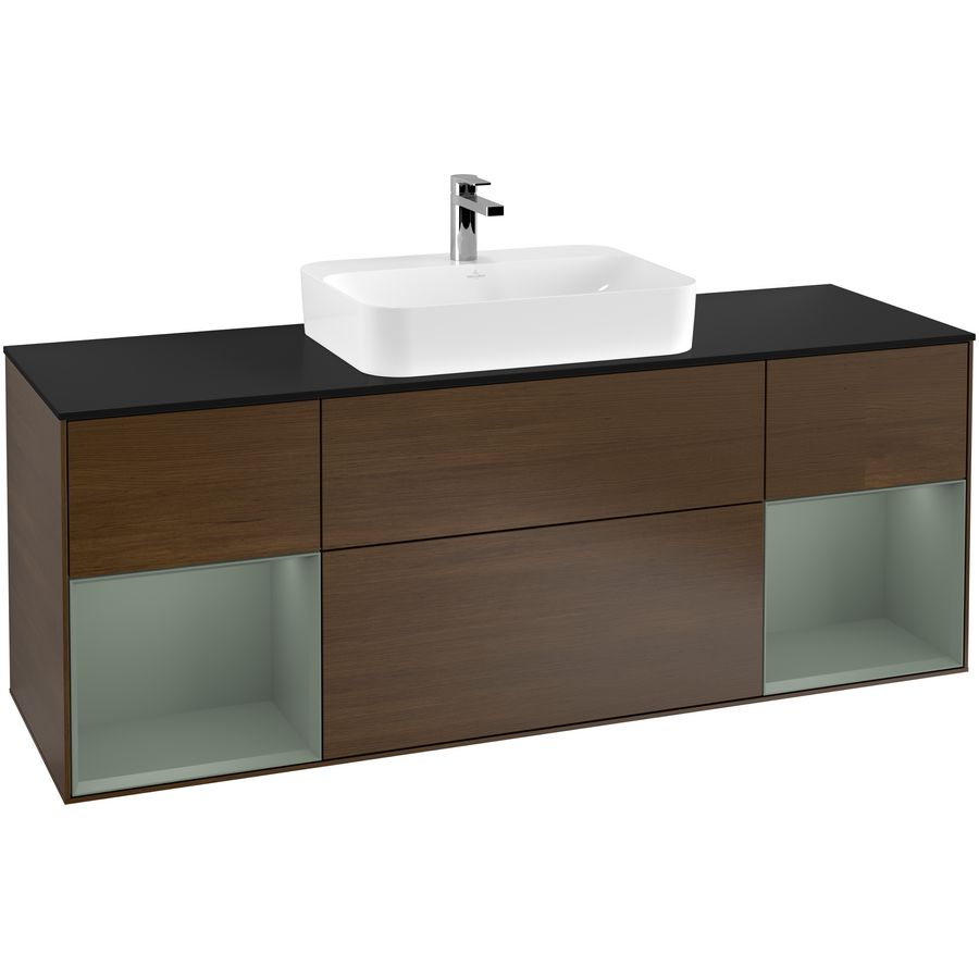 Wastafelonderkast Finion 1600x603x501mm W.Veneer G452GMGN