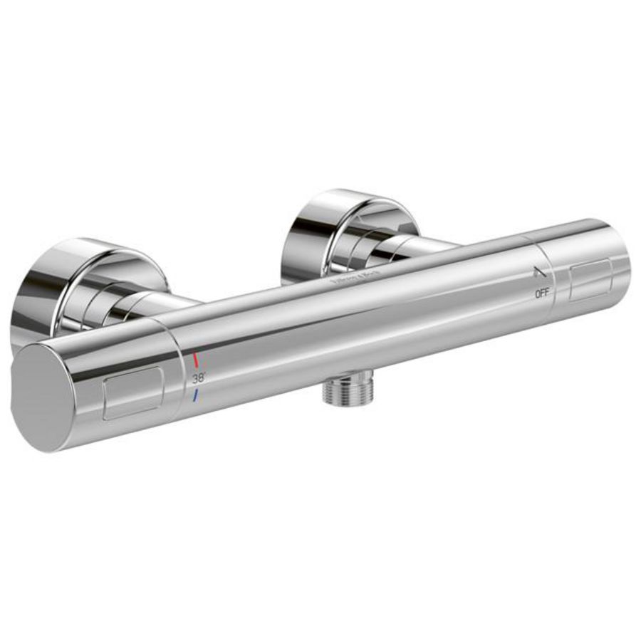 Douchethermostaat  Universal Taps & Fittings Chrome hoh 150mm incl. S-koppelingen