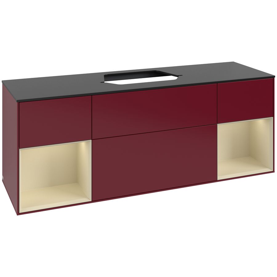 Wastafelonderkast Finion 1600x603x501mm Peony Matt Lacquer G452HJHB