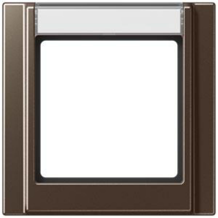 Afdekraam 1-voudig tekstveld A500 mokka VVE=10