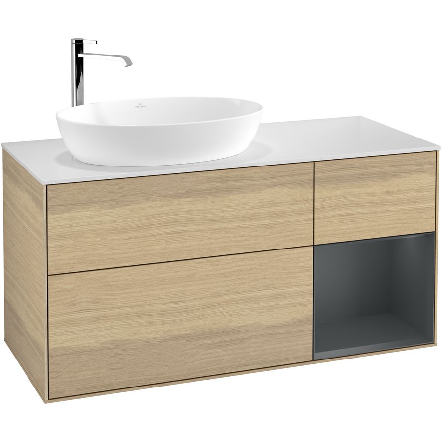 Wastafelonderkast Finion 1200x603x501mm Oak Veneer G931HGPC