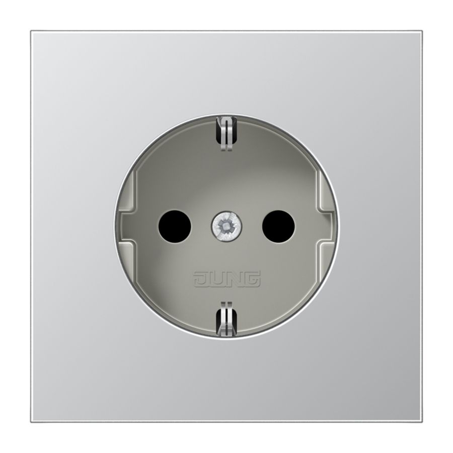 Wcd. LS, R/A, schroefaansl., aluminium
