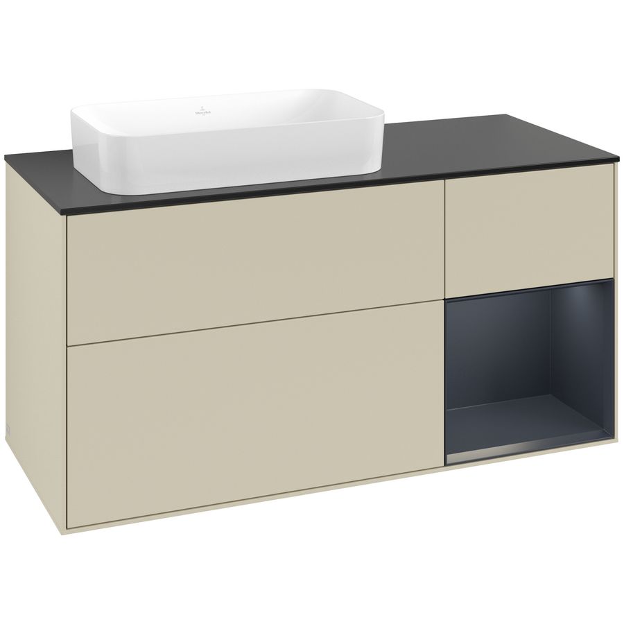 Wastafelonderkast Finion 1200x603x501mm S.Grey Matt Lacquer F692HGHJ