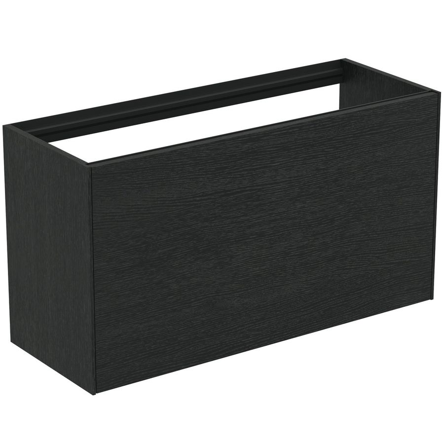 Conca wastafelmeubel 100x37x55cm 1 lade zonder afdekblad smoked oak