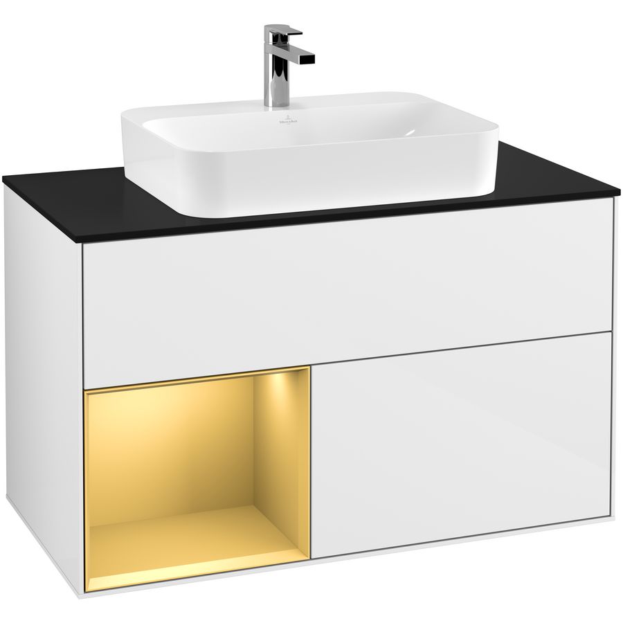 Wastafelonderkast Finion 1000x603x501mm G.White.L G362HFGF