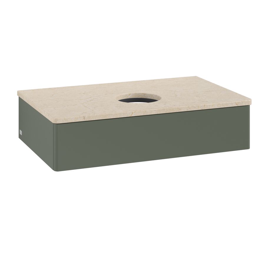 Wastafelonderkast Antao 800x190x500mm L.Green Matt Lacquer K08013HL